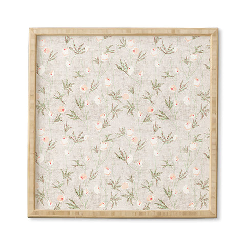 Holli Zollinger FRENCH LINEN ANEMONE LIGHT Framed Wall Art