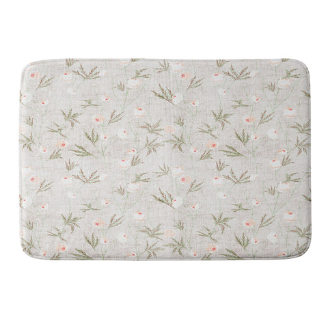 Holli Zollinger FRENCH LINEN ANEMONE LIGHT Memory Foam Bath Mat