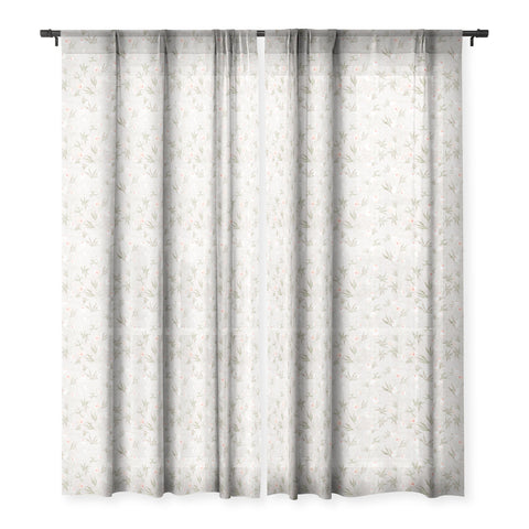 Holli Zollinger FRENCH LINEN ANEMONE LIGHT Sheer Window Curtain