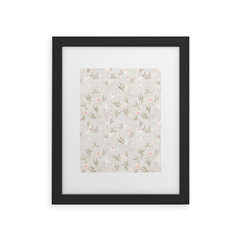 Holli Zollinger FRENCH LINEN ANEMONE LIGHT Framed Art Print