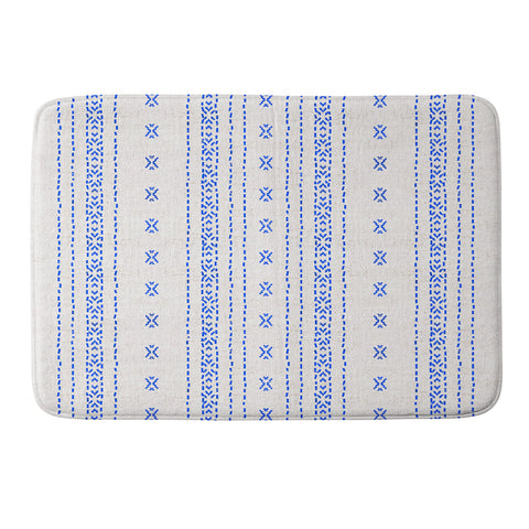 Holli Zollinger FRENCH LINEN BOHO STRIPE Memory Foam Bath Mat