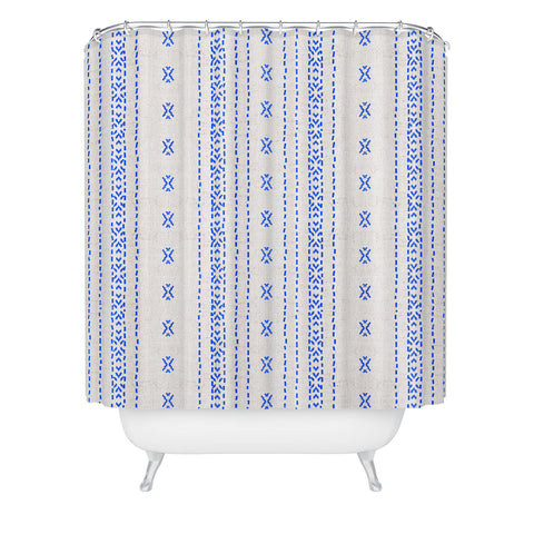 Holli Zollinger FRENCH LINEN BOHO STRIPE Shower Curtain