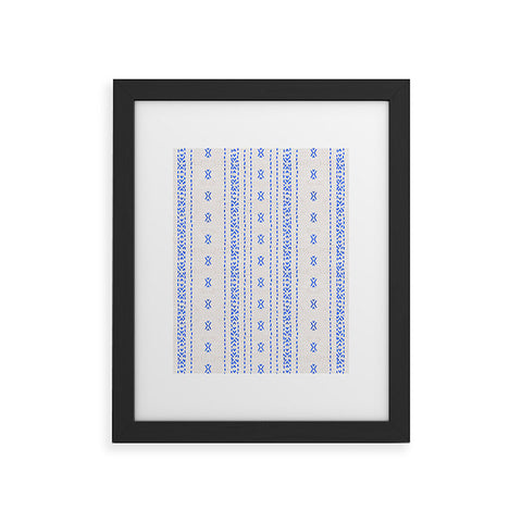Holli Zollinger FRENCH LINEN BOHO STRIPE Framed Art Print