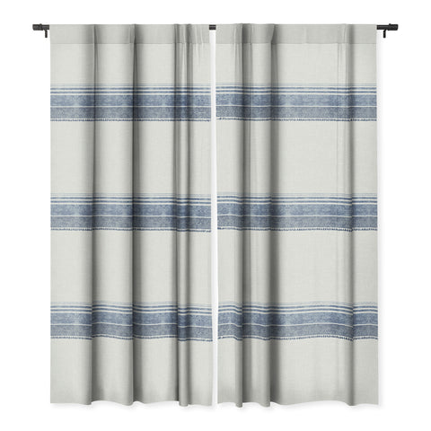 Holli Zollinger FRENCH LINEN CHAMBRAY TASSEL Blackout Window Curtain