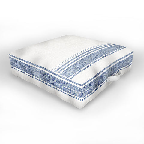 Holli Zollinger FRENCH LINEN CHAMBRAY TASSEL Outdoor Floor Cushion