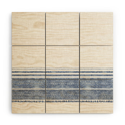 Holli Zollinger FRENCH LINEN CHAMBRAY TASSEL Wood Wall Mural
