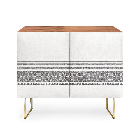 Holli Zollinger FRENCH LINEN CHARCOAL TASSEL Credenza