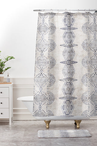 Holli Zollinger FRENCH LINEN ERIS Shower Curtain And Mat