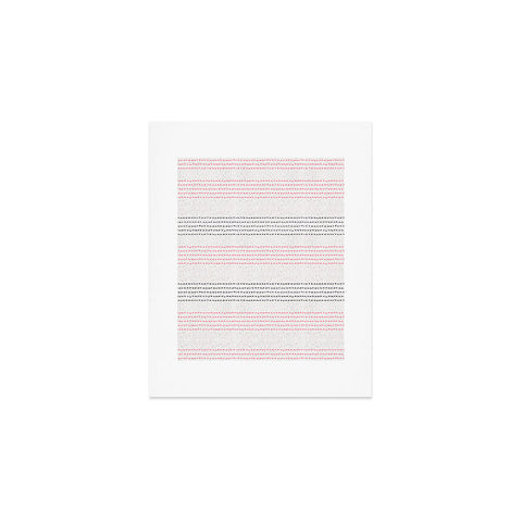 Holli Zollinger FRENCH LINEN GEO STRIPE Art Print