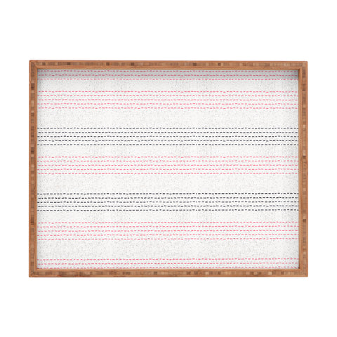 Holli Zollinger FRENCH LINEN GEO STRIPE Rectangular Tray