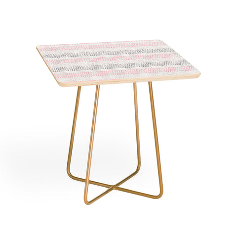 Holli Zollinger FRENCH LINEN GEO STRIPE Side Table
