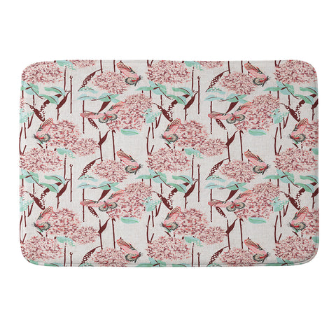 Holli Zollinger FRENCH LINEN HYDRANGEA Memory Foam Bath Mat