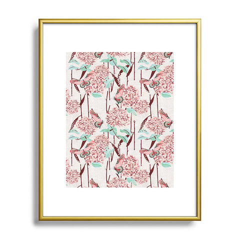 Holli Zollinger FRENCH LINEN HYDRANGEA Metal Framed Art Print