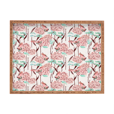 Holli Zollinger FRENCH LINEN HYDRANGEA Rectangular Tray