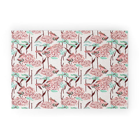 Holli Zollinger FRENCH LINEN HYDRANGEA Welcome Mat