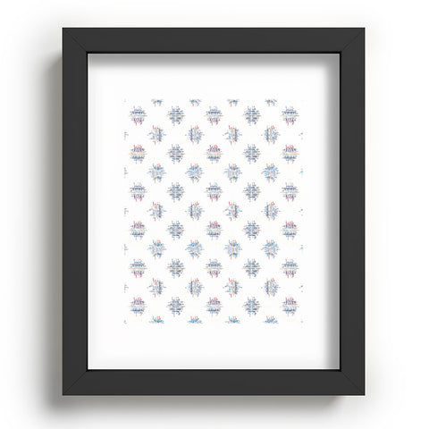 Holli Zollinger FRENCH LINEN IKAT DOT Recessed Framing Rectangle