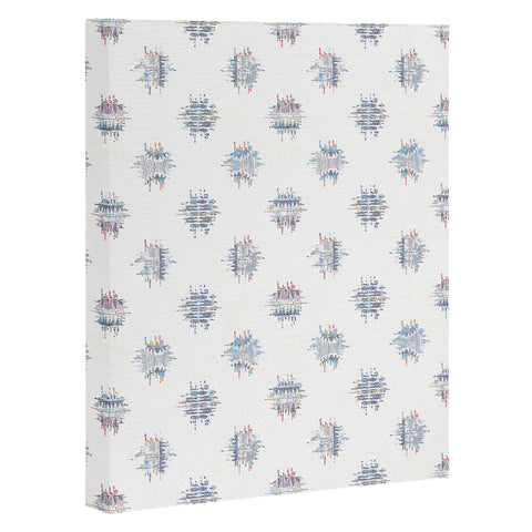 Holli Zollinger FRENCH LINEN IKAT DOT Art Canvas