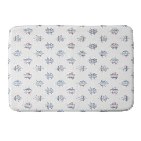 Holli Zollinger FRENCH LINEN IKAT DOT Memory Foam Bath Mat
