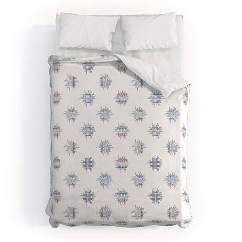 Holli Zollinger FRENCH LINEN IKAT DOT Duvet Cover