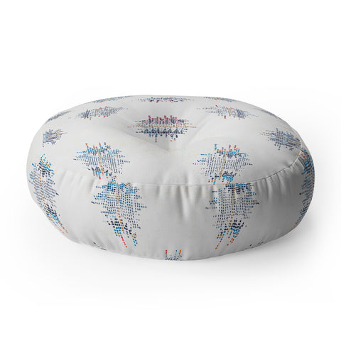 Holli Zollinger FRENCH LINEN IKAT DOT Floor Pillow Round