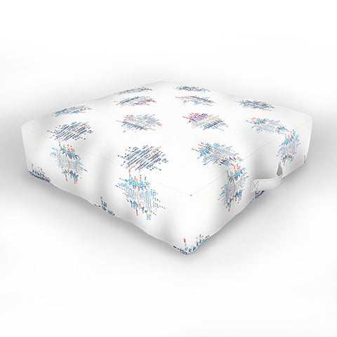 Holli Zollinger FRENCH LINEN IKAT DOT Outdoor Floor Cushion