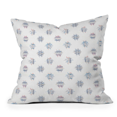 Holli Zollinger FRENCH LINEN IKAT DOT Throw Pillow