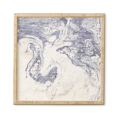 Holli Zollinger FRENCH LINEN MARBLE Framed Wall Art