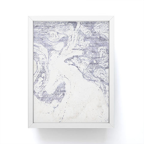 Holli Zollinger FRENCH LINEN MARBLE Framed Mini Art Print