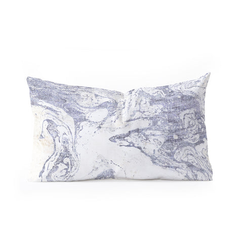Holli Zollinger FRENCH LINEN MARBLE Oblong Throw Pillow