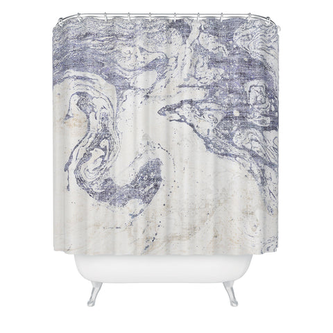 Holli Zollinger FRENCH LINEN MARBLE Shower Curtain