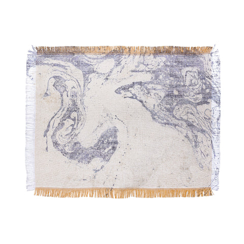 Holli Zollinger FRENCH LINEN MARBLE Throw Blanket