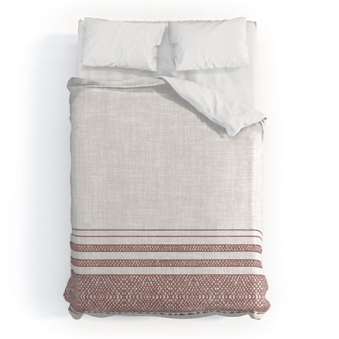Holli Zollinger FRENCH LINEN SANDSTONE TASSEL Duvet Cover