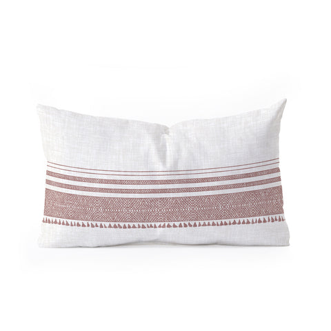 Holli Zollinger FRENCH LINEN SANDSTONE TASSEL Oblong Throw Pillow