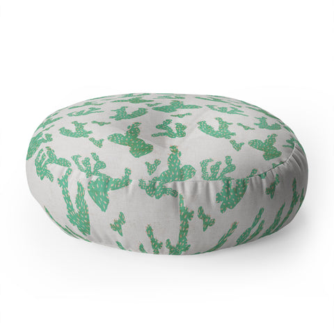 Holli Zollinger FRENCH LINEN SEDONA CACTUS Floor Pillow Round