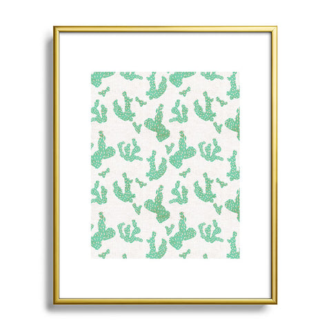 Holli Zollinger FRENCH LINEN SEDONA CACTUS Metal Framed Art Print