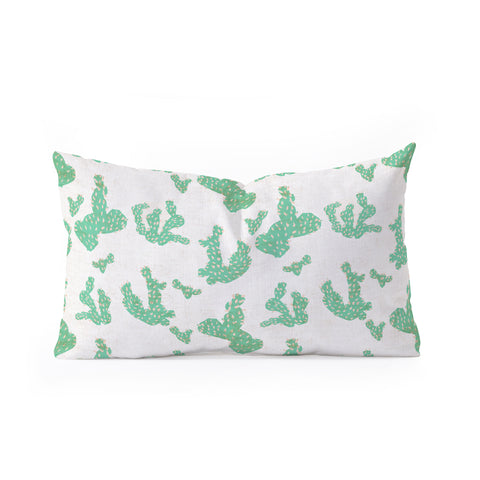 Holli Zollinger FRENCH LINEN SEDONA CACTUS Oblong Throw Pillow