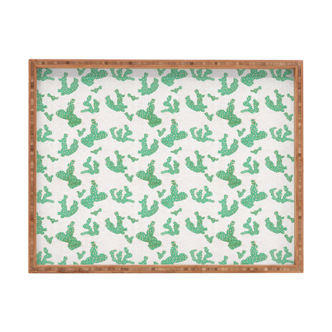 Holli Zollinger FRENCH LINEN SEDONA CACTUS Rectangular Tray