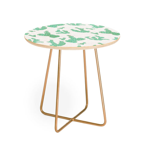 Holli Zollinger FRENCH LINEN SEDONA CACTUS Round Side Table