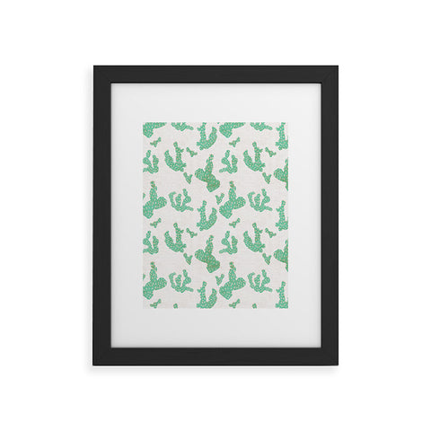 Holli Zollinger FRENCH LINEN SEDONA CACTUS Framed Art Print
