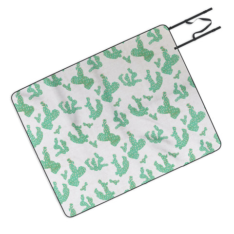 Holli Zollinger FRENCH LINEN SEDONA CACTUS Picnic Blanket