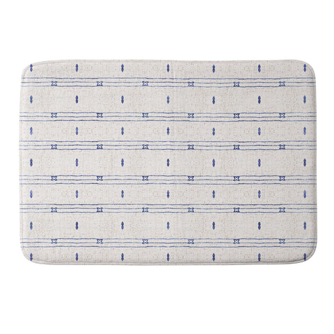 Holli Zollinger FRENCH LINEN STRIPE Memory Foam Bath Mat