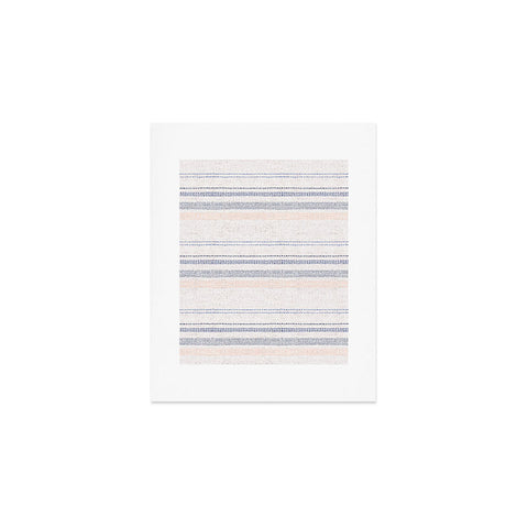 Holli Zollinger FRENCH LINEN STRIPE NAVY Art Print