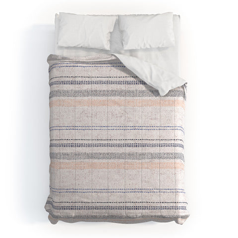 Holli Zollinger FRENCH LINEN STRIPE NAVY Comforter