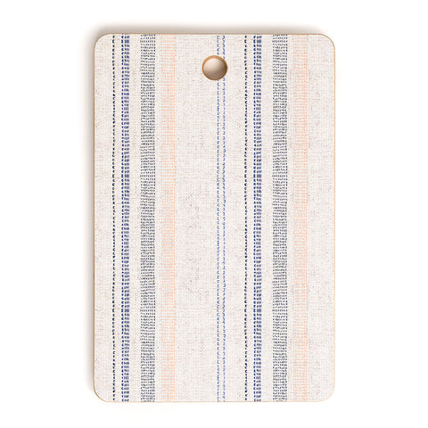 Holli Zollinger FRENCH LINEN STRIPE NAVY Cutting Board Rectangle
