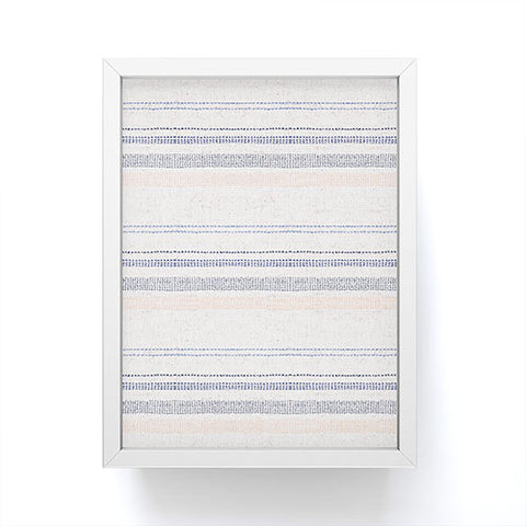 Holli Zollinger FRENCH LINEN STRIPE NAVY Framed Mini Art Print