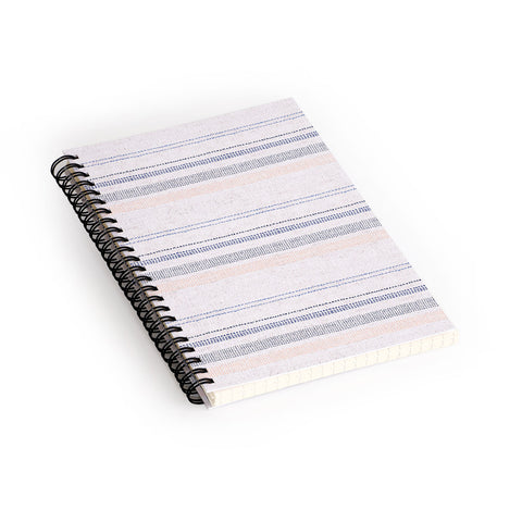 Holli Zollinger FRENCH LINEN STRIPE NAVY Spiral Notebook