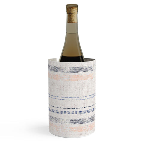 Holli Zollinger FRENCH LINEN STRIPE NAVY Wine Chiller