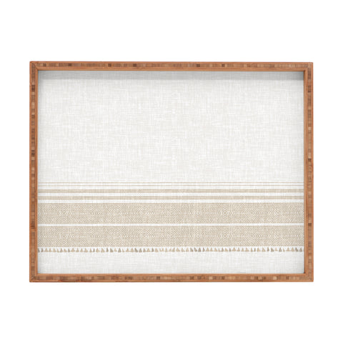 Holli Zollinger FRENCH LINEN TASSEL Rectangular Tray