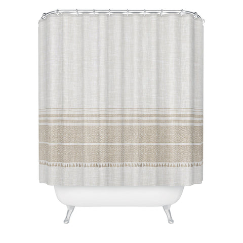 Holli Zollinger FRENCH LINEN TASSEL Shower Curtain