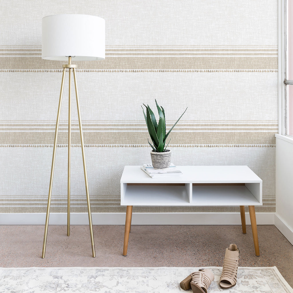 French Linen Tassel Wallpaper Holli Zollinger